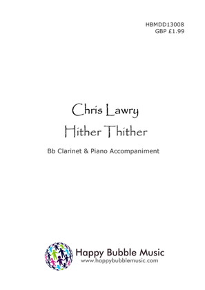 Book cover for Hither Thither - for Bb Clarinet & Piano (from Scenes from a Parisian Cafe)