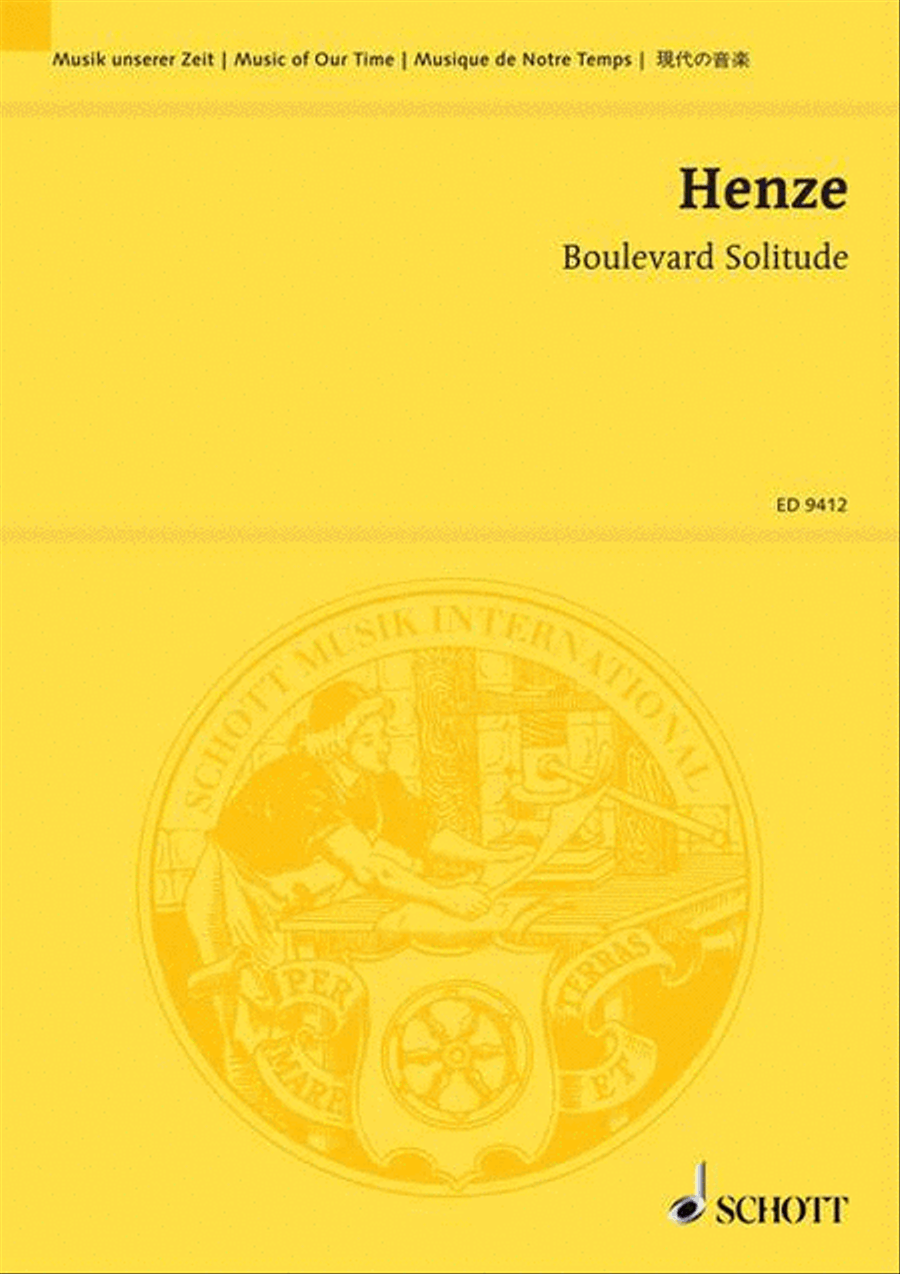 Henze Hw Boulevard Solitude (ep)