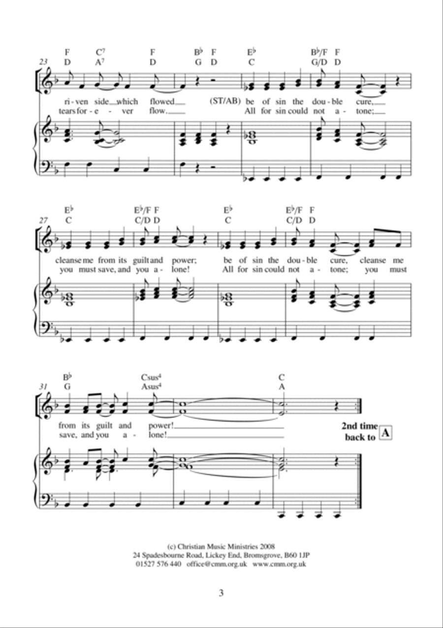 Rock of ages/My hope is built 4-Part scores gallery preview page 4