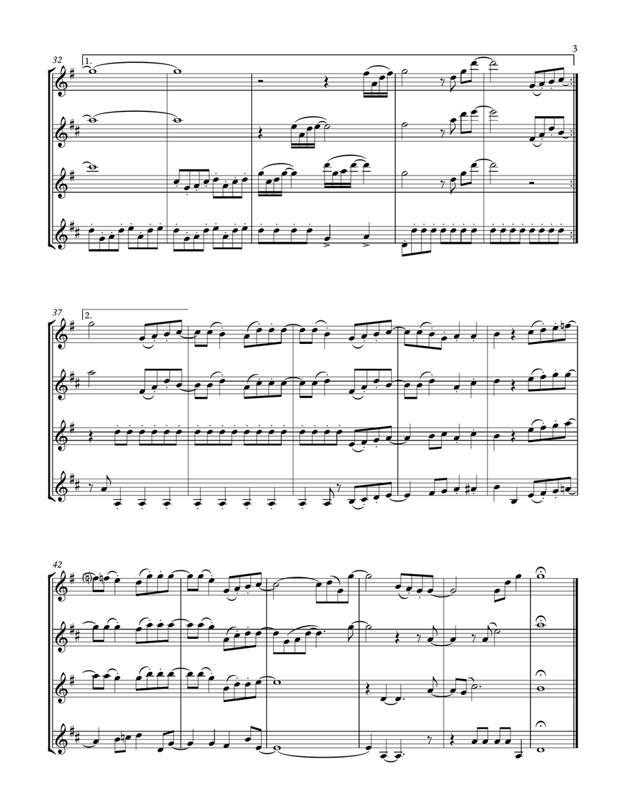 St. Elsewhere Woodwind Quartet scores gallery preview page 3