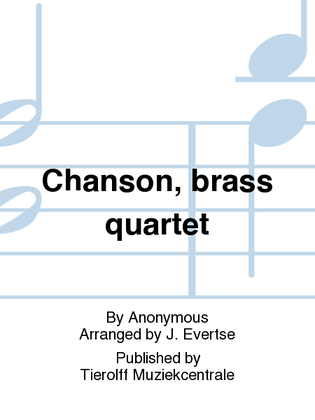 Book cover for Chanson, Brass Quartet