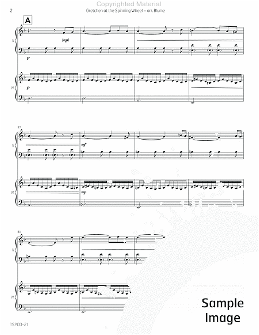 Gretchen at the Spinning Wheel Marimba scores gallery preview page 5