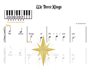 Book cover for We Three Kings - Pre-staff Alpha Notation