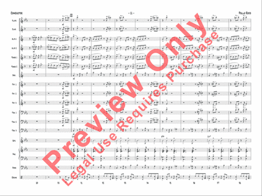 Pollo Rojo Pollo Rojo Jazz Ensemble scores gallery preview page 12