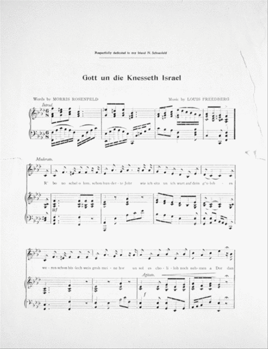 Gott un die Knesseth Israel Voice scores gallery preview page 2