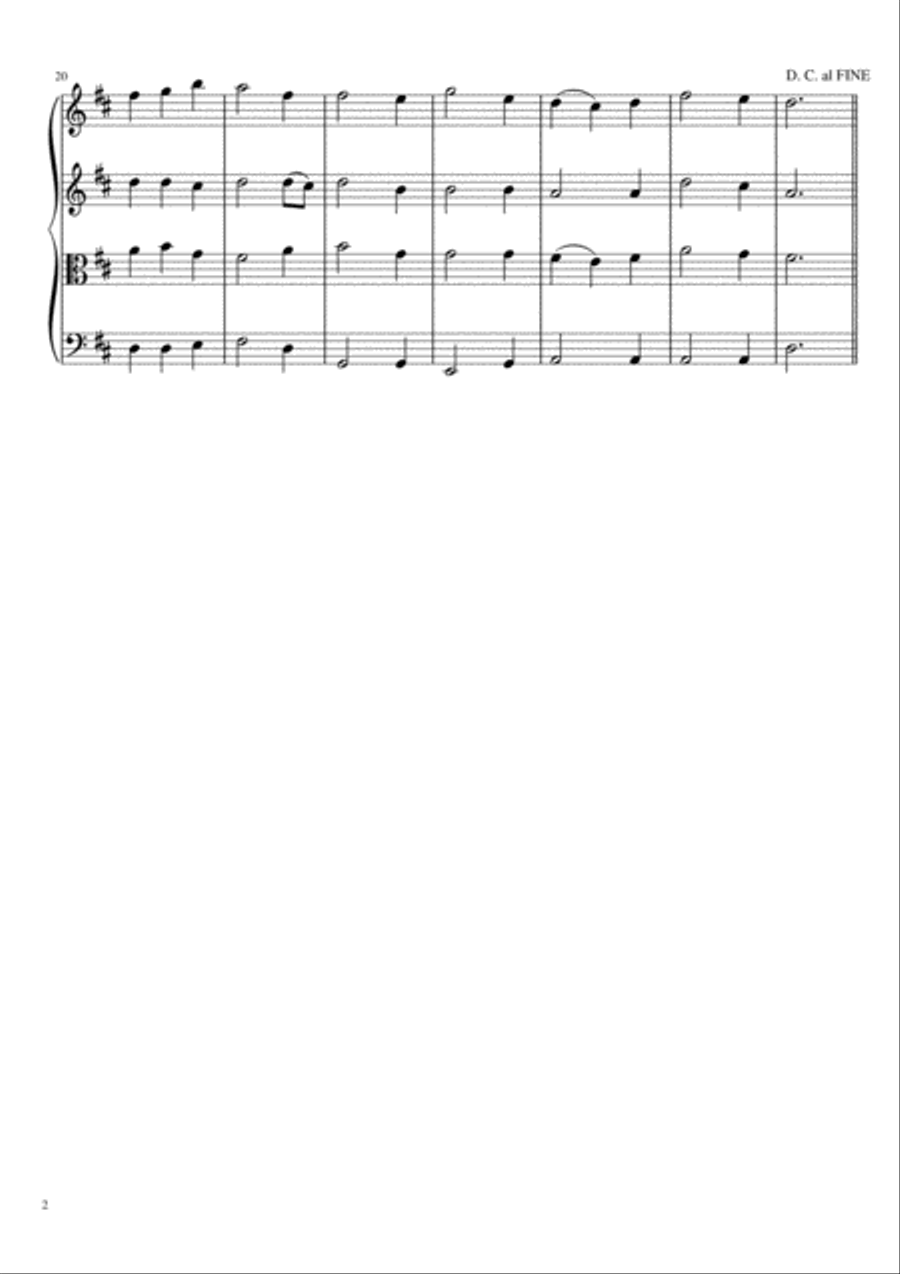 Breathe on Me, Breath of God String Quartet scores gallery preview page 3