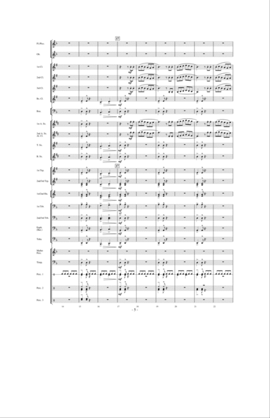 Dragons Fly on the Winds of Time Concert Band scores gallery preview page 4