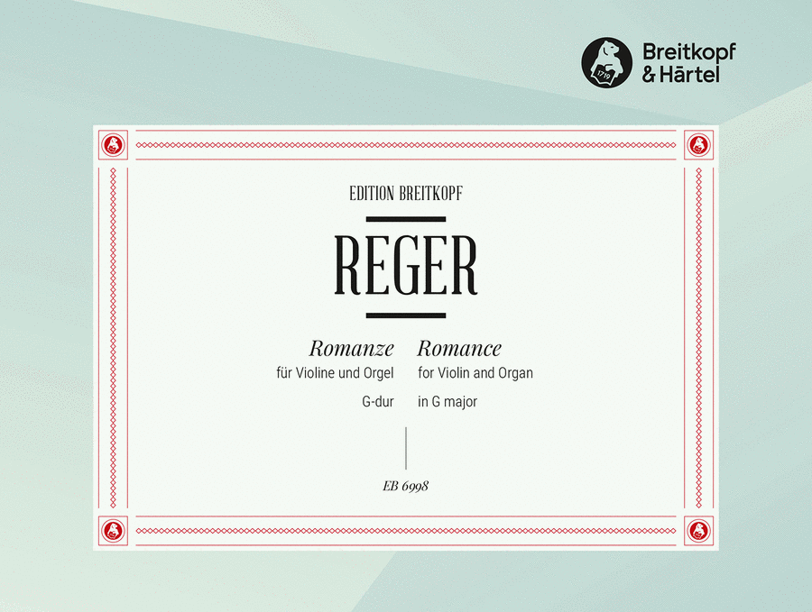 Romance in G major Organ scores gallery preview page 1