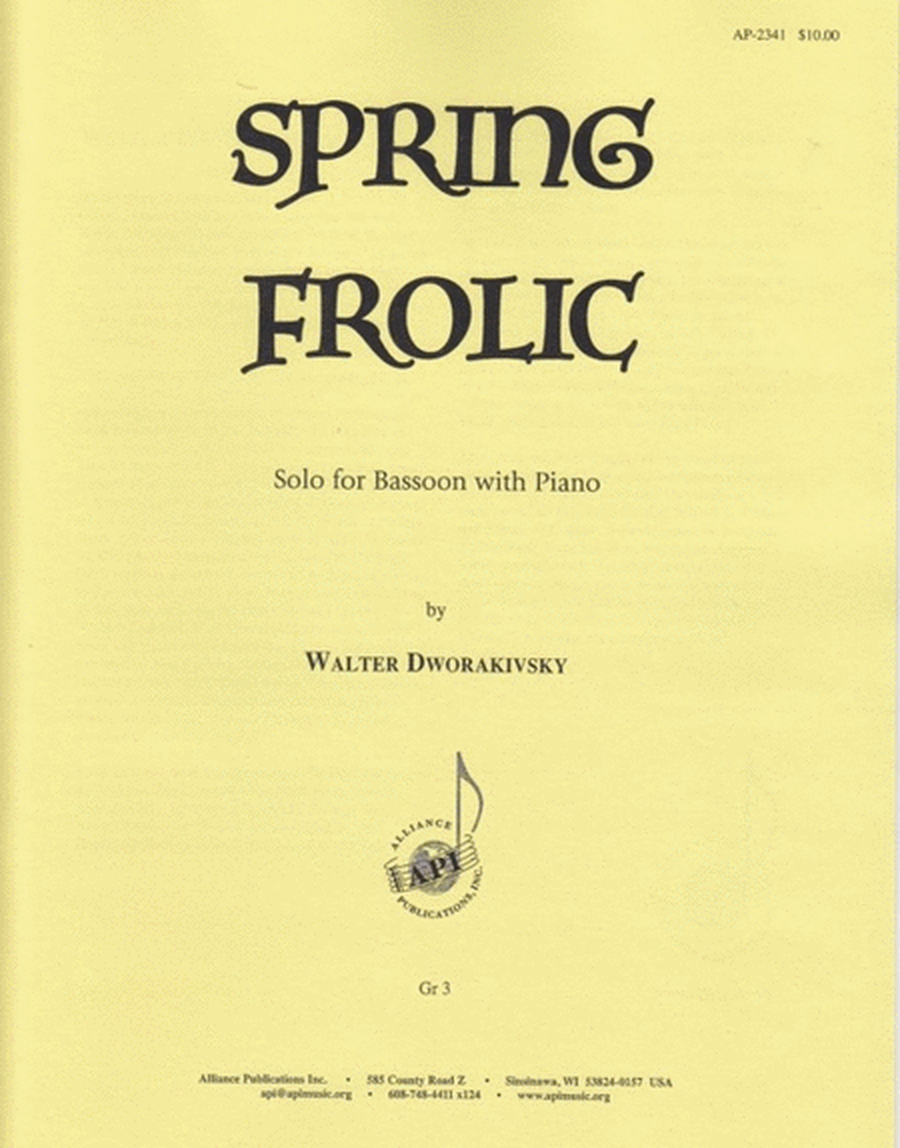 Teamwork Frolic - Solo for Bassoon and Piano image number null