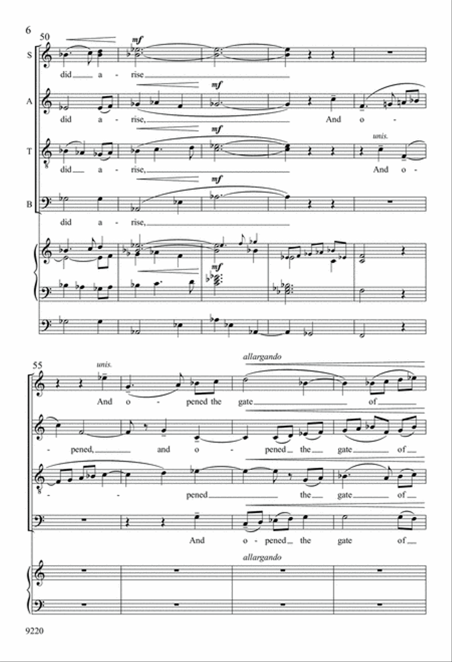 Easter Hymn 4-Part scores gallery preview page 6