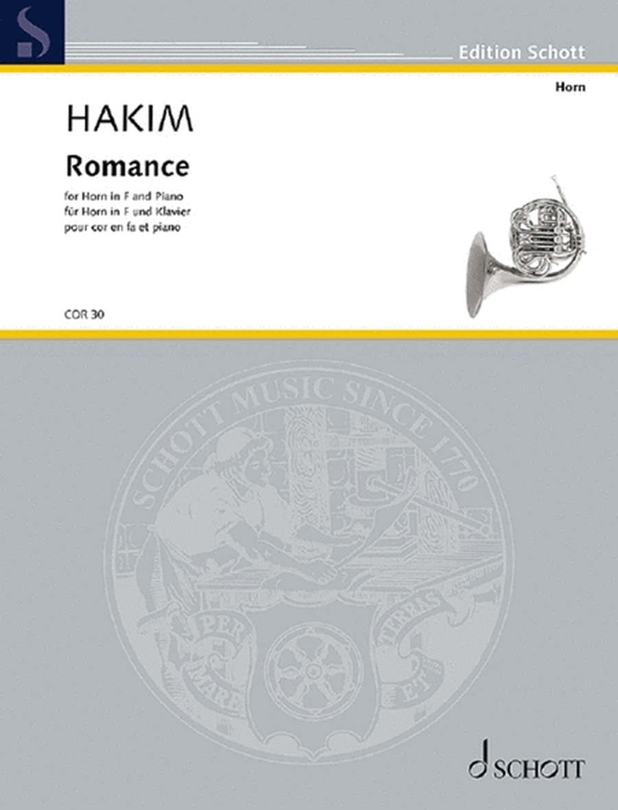 Hakim - Romance For French Horn/Piano