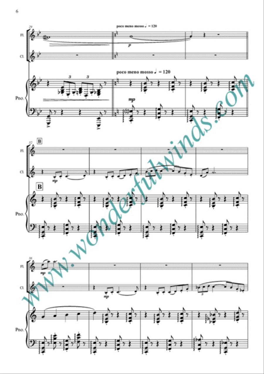 Winter In Sherwood B-Flat Clarinet scores gallery preview page 5