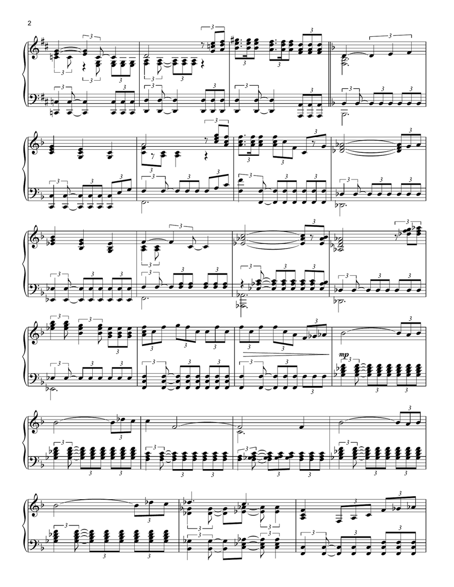 Corellia Chase (from Solo: A Star Wars Story) Piano Solo scores gallery preview page 2