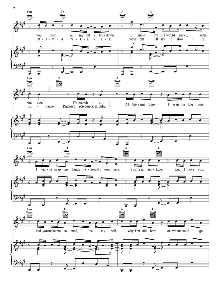 True Love True Love Piano, Vocal, Guitar scores gallery preview page 2