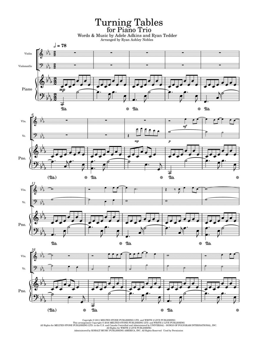 Turning Tables Piano Trio scores gallery preview page 1