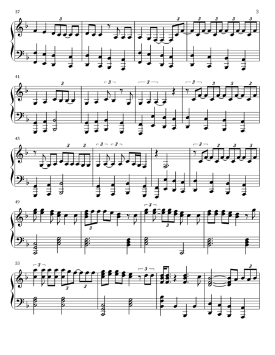 Glitter In The Air Piano Solo scores gallery preview page 3