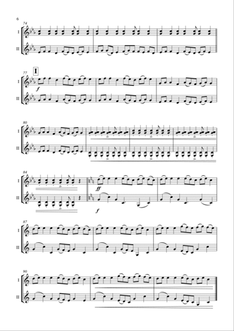 Krivo Sandovsko Horo Krivo Sandovsko Horo String Duet scores gallery preview page 6