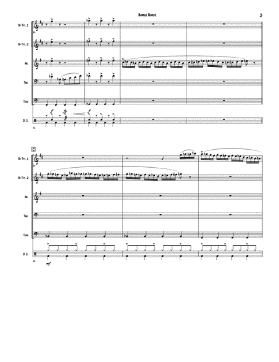 Bumble Boogie Brass Ensemble scores gallery preview page 3