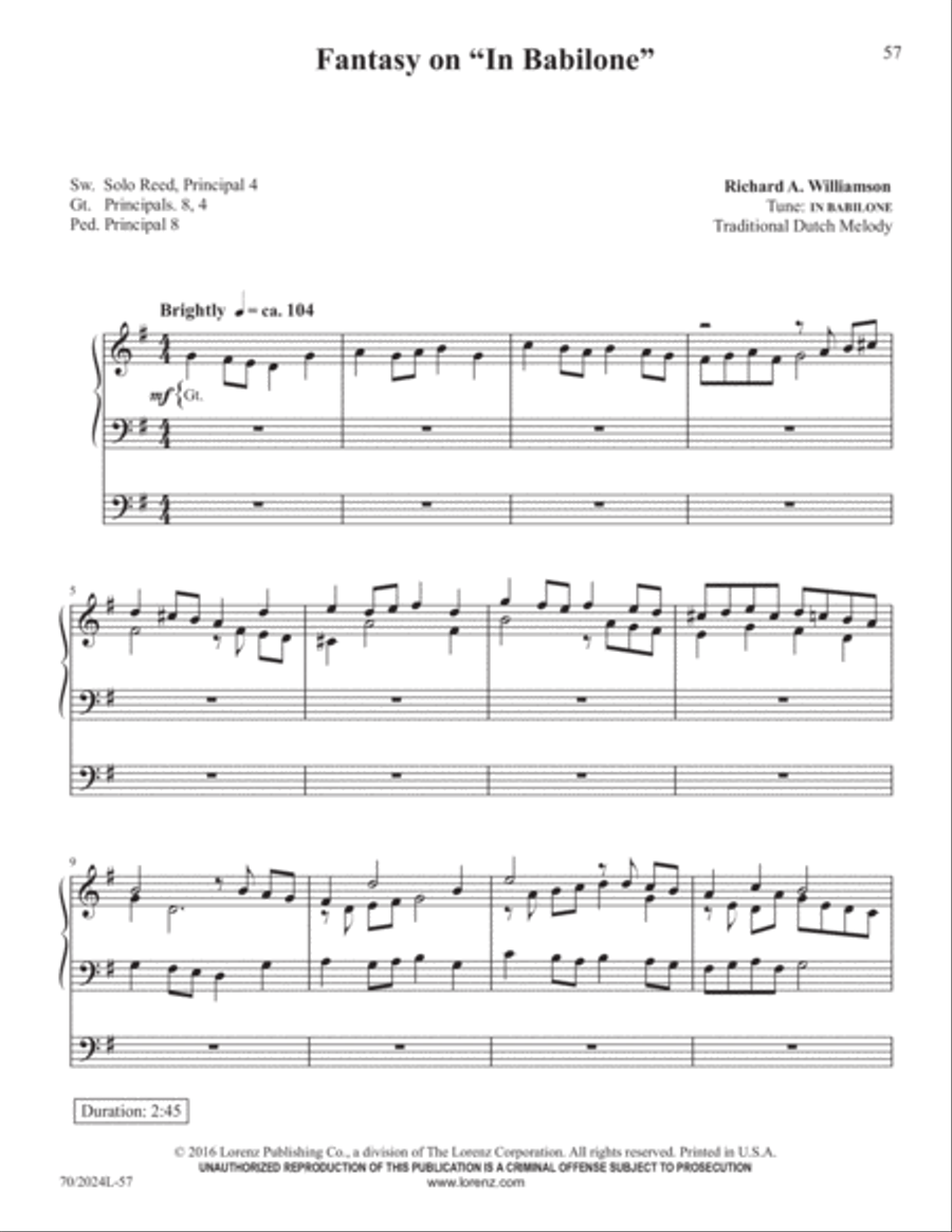 The Sacred Organ Library, Vol. 1 Organ Solo scores gallery preview page 26