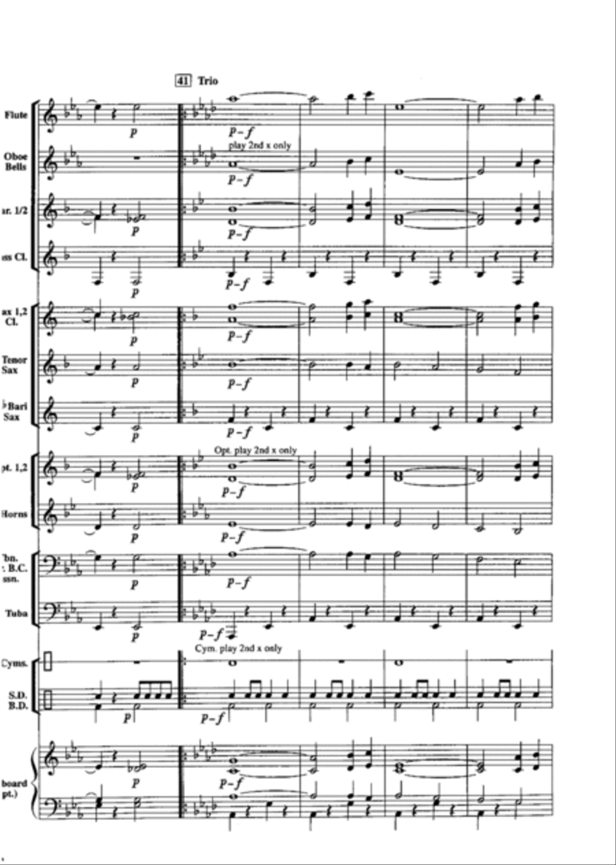 Land of the Free Concert Band scores gallery preview page 11