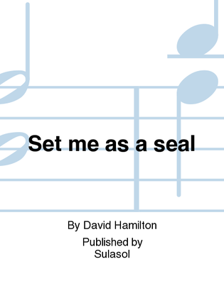 Book cover for Set me as a seal