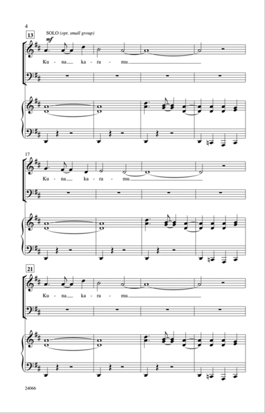 Kuna Karamu 3-Part scores gallery preview page 3