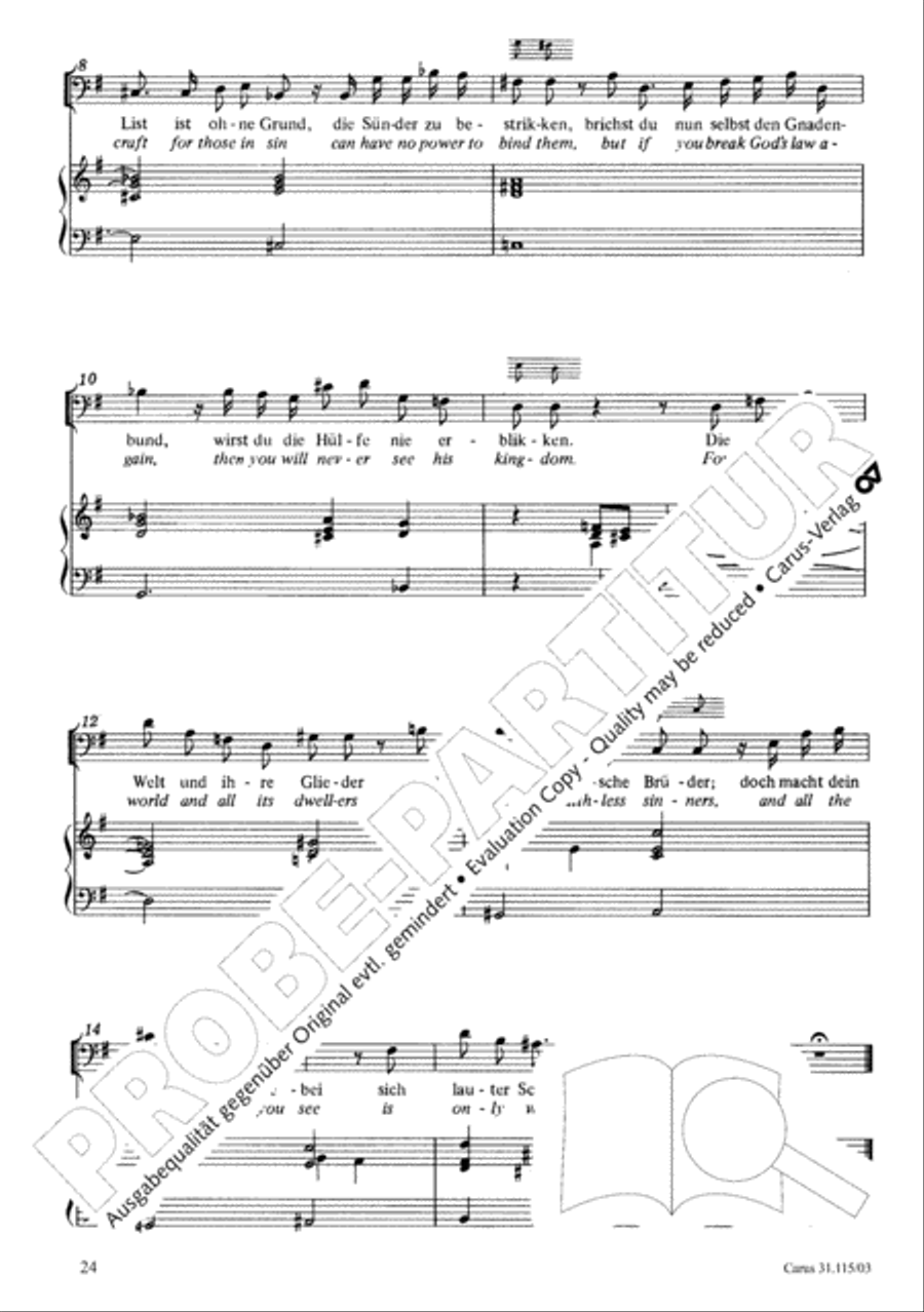 O my spirit, be prepared (Mache dich, mein Geist, bereit) 4-Part scores gallery preview page 25