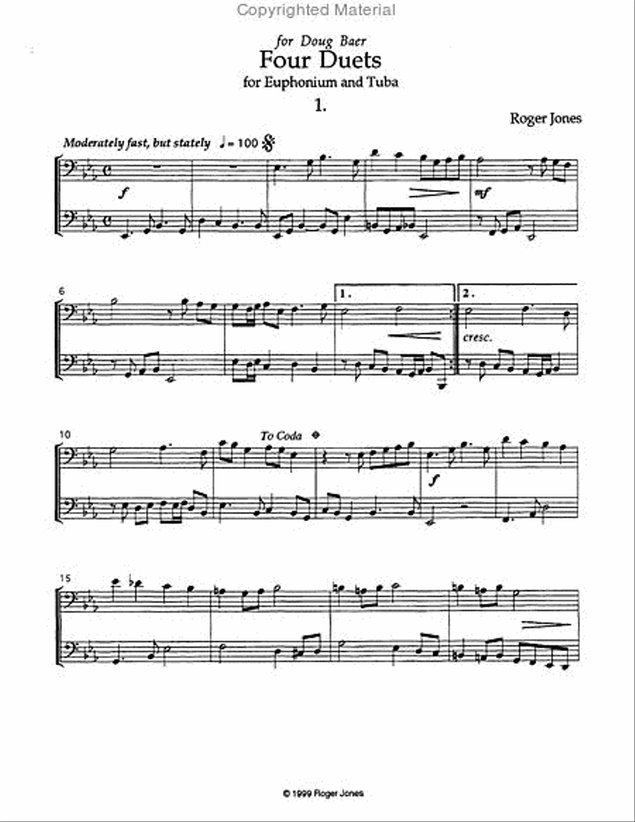 Four Duets Brass Duet scores gallery preview page 2