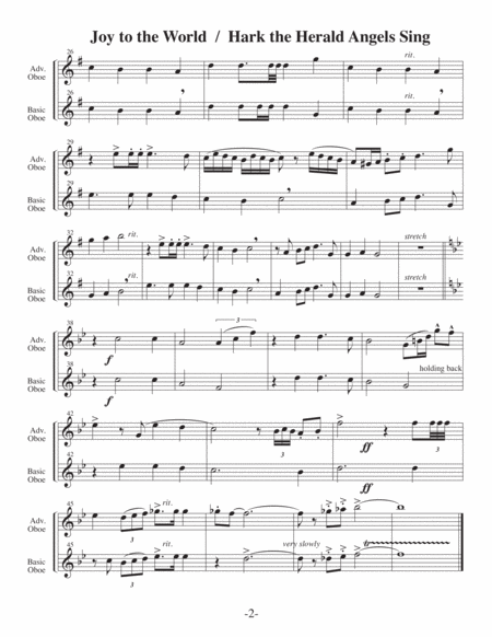 Coventry Carol (Arrangements Level 3-5 for OBOE + Written Acc) image number null