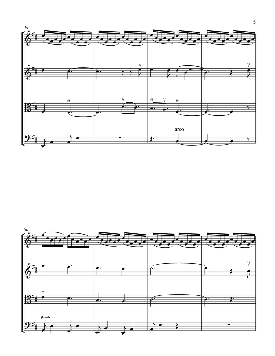 I Get To Love You String Quartet scores gallery preview page 5