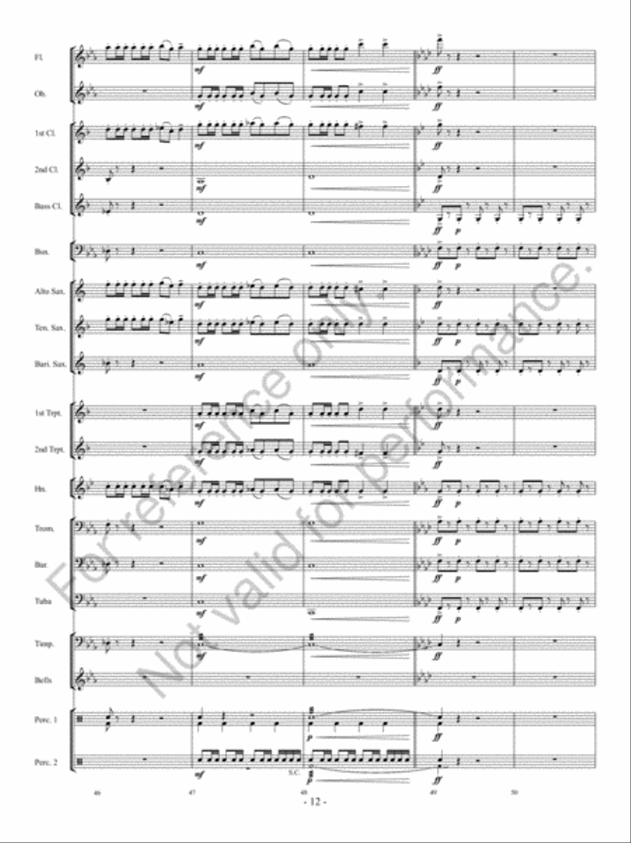 Implacato Concert Band scores gallery preview page 11