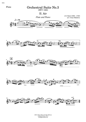Air on G String - Flute and Piano (Individual Parts)