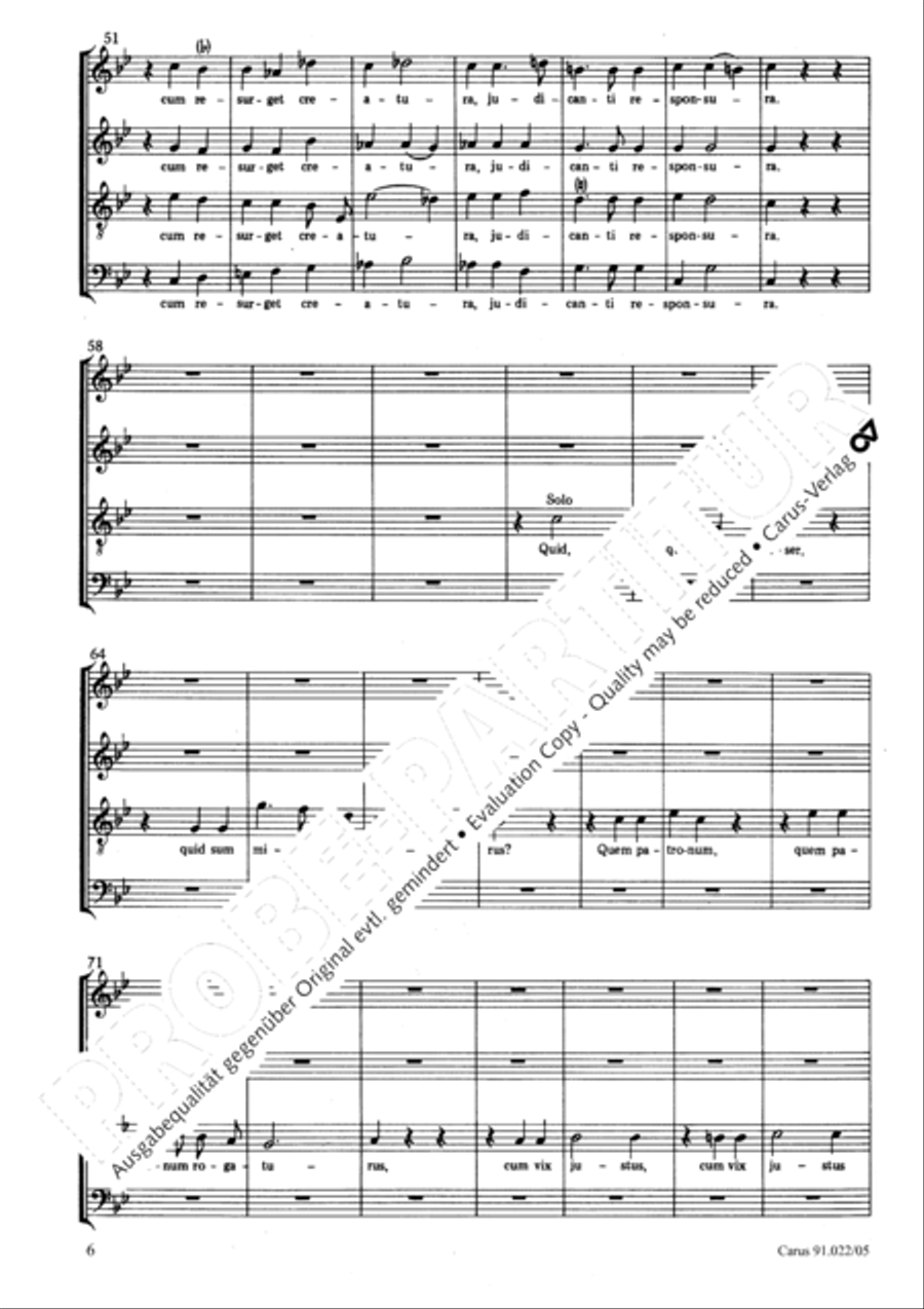Requiem in B Requiem in B 4-Part scores gallery preview page 7