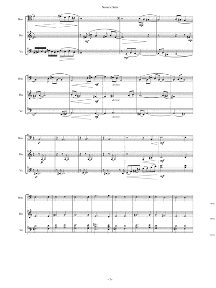 Neoteric Suite Bassoon scores gallery preview page 3