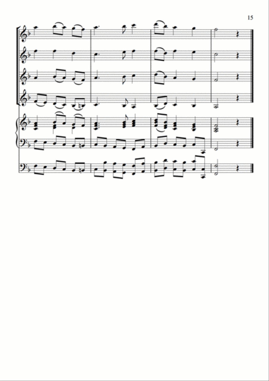 English Folk Song Potpourri Set of Parts scores gallery preview page 15