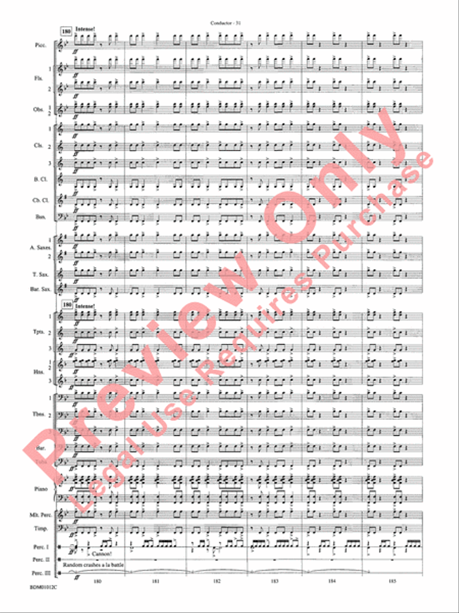 Inchon Concert Band scores gallery preview page 36