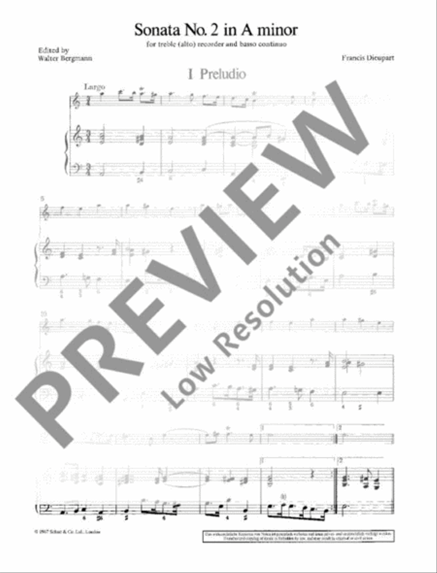 Sonata Alto Recorder scores gallery preview page 6
