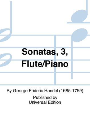 Book cover for Sonatas, 3, Flute/Piano