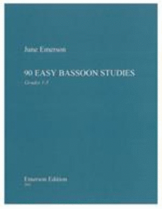 Book cover for Emerson - 90 Easy Bassoon Studies