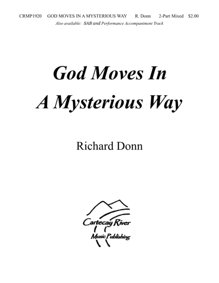 God Moves In A Mysterious Way (2-part mixed) image number null