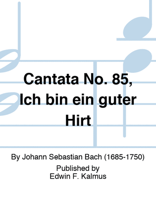 Book cover for Cantata No. 85, Ich bin ein guter Hirt