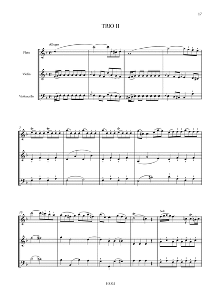 6 Trios for Flute, Violin and Violoncello - Vol. 1: Trios 1-3