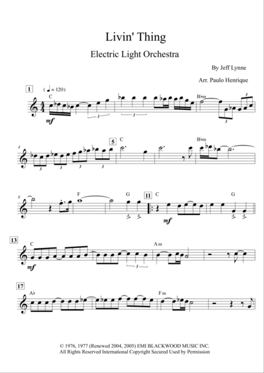 Livin' Thing Piano scores gallery preview page 2