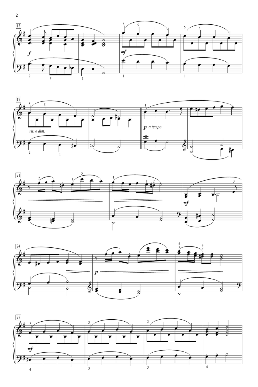 Guide Me, O Thou Great Jehovah [Classical version] (arr. Phillip Keveren) Piano Solo scores gallery preview page 2