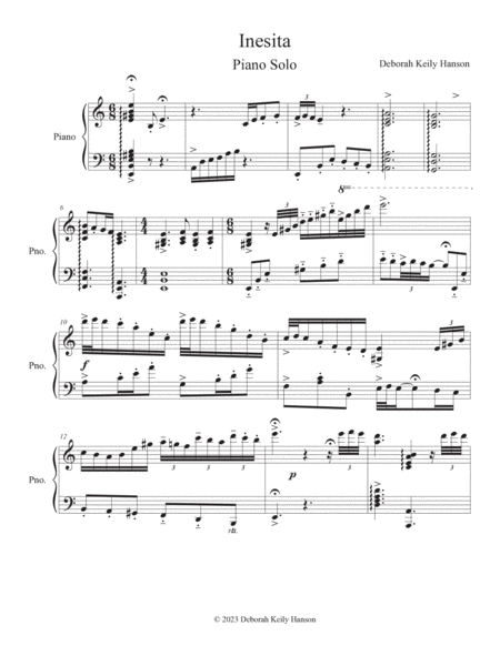 Inesita (Piano Solo)