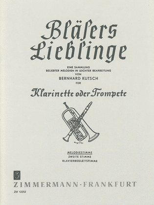 Book cover for Blaesers Lieblinge (Wind Players' Favourites)
