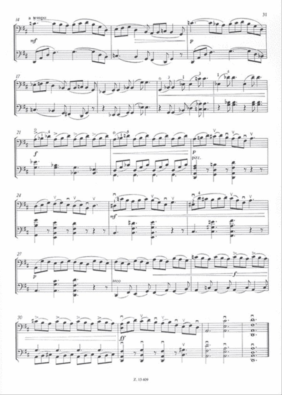Fünfzehn leichte Etüden op. 76-1 Cello scores gallery preview page 3
