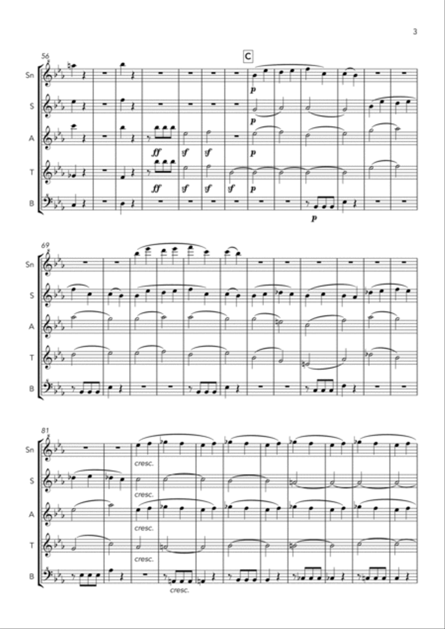 Symphony No. 5 in C Minor - Op. 67 - 1st Movement - Allegro com brio Chamber Music scores gallery preview page 3