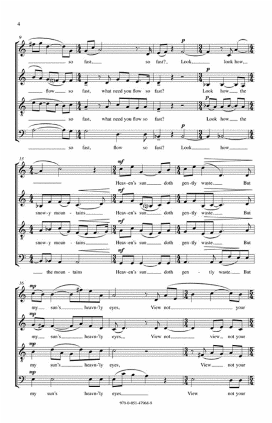 Weep You No More 4-Part scores gallery preview page 3