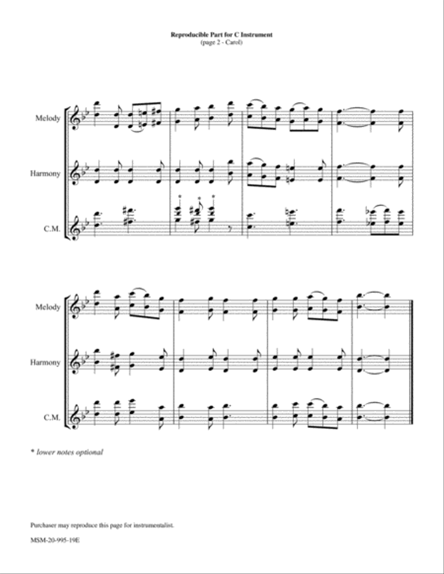 Carol Piano and Keyboard scores gallery preview page 3